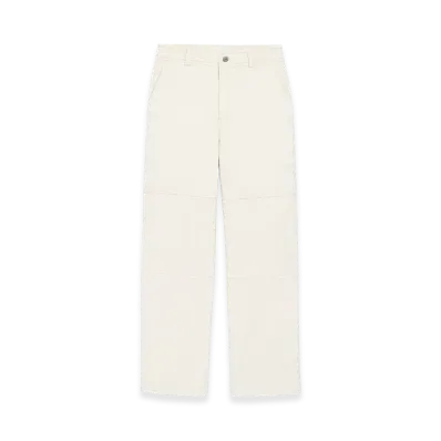 AMI PARIS Cotton Worker Trousers "White"