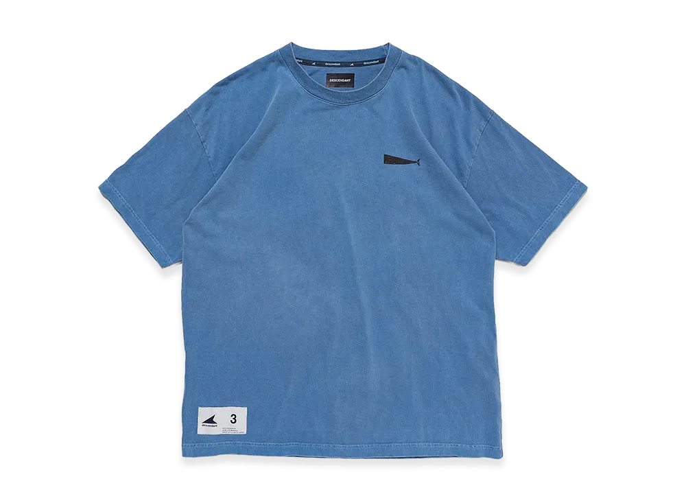 DESCENDANT View Organic Cotton SS Pigment Dye "Blue"