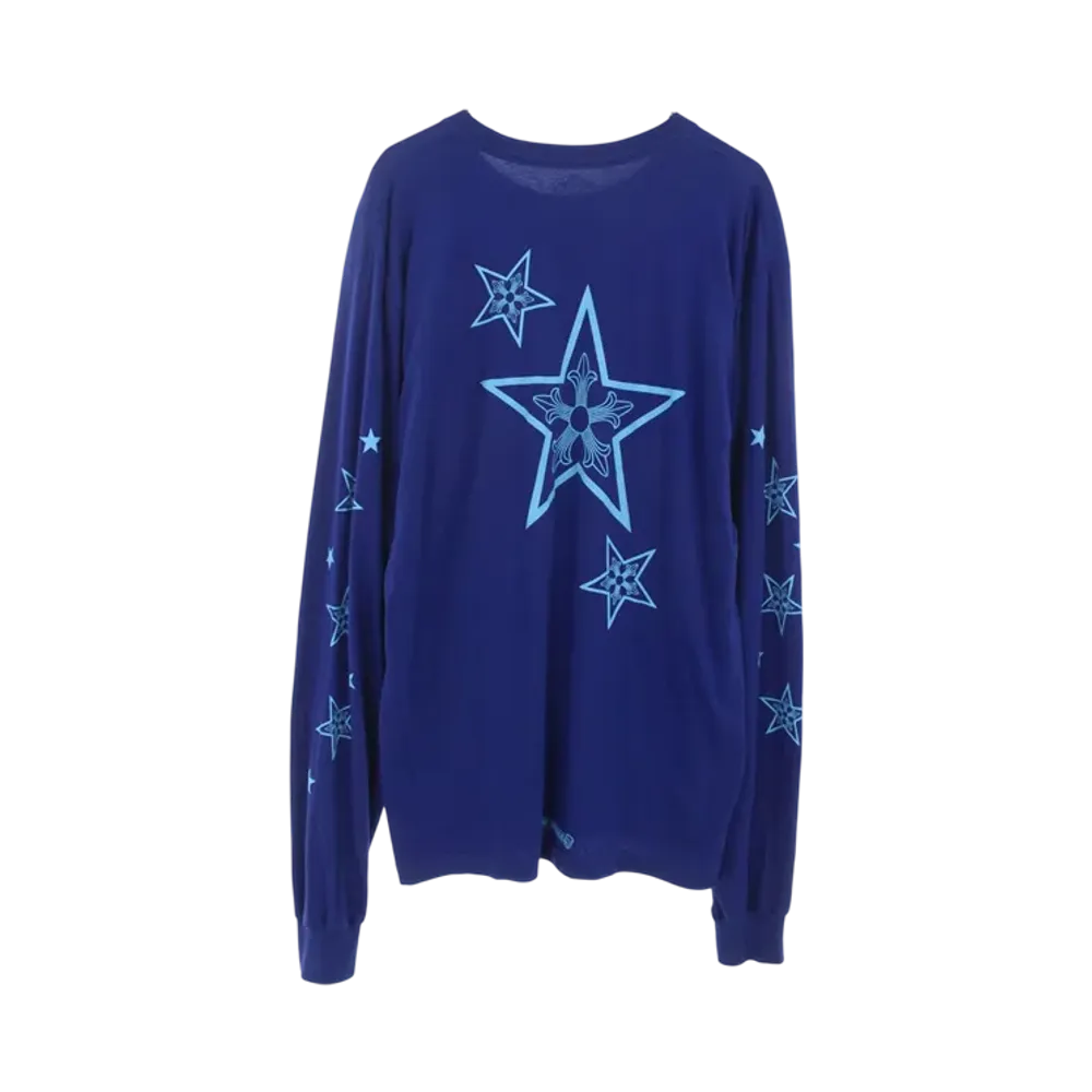 Chrome Hearts Back Star Print L/S T-Shirt "Blue"
