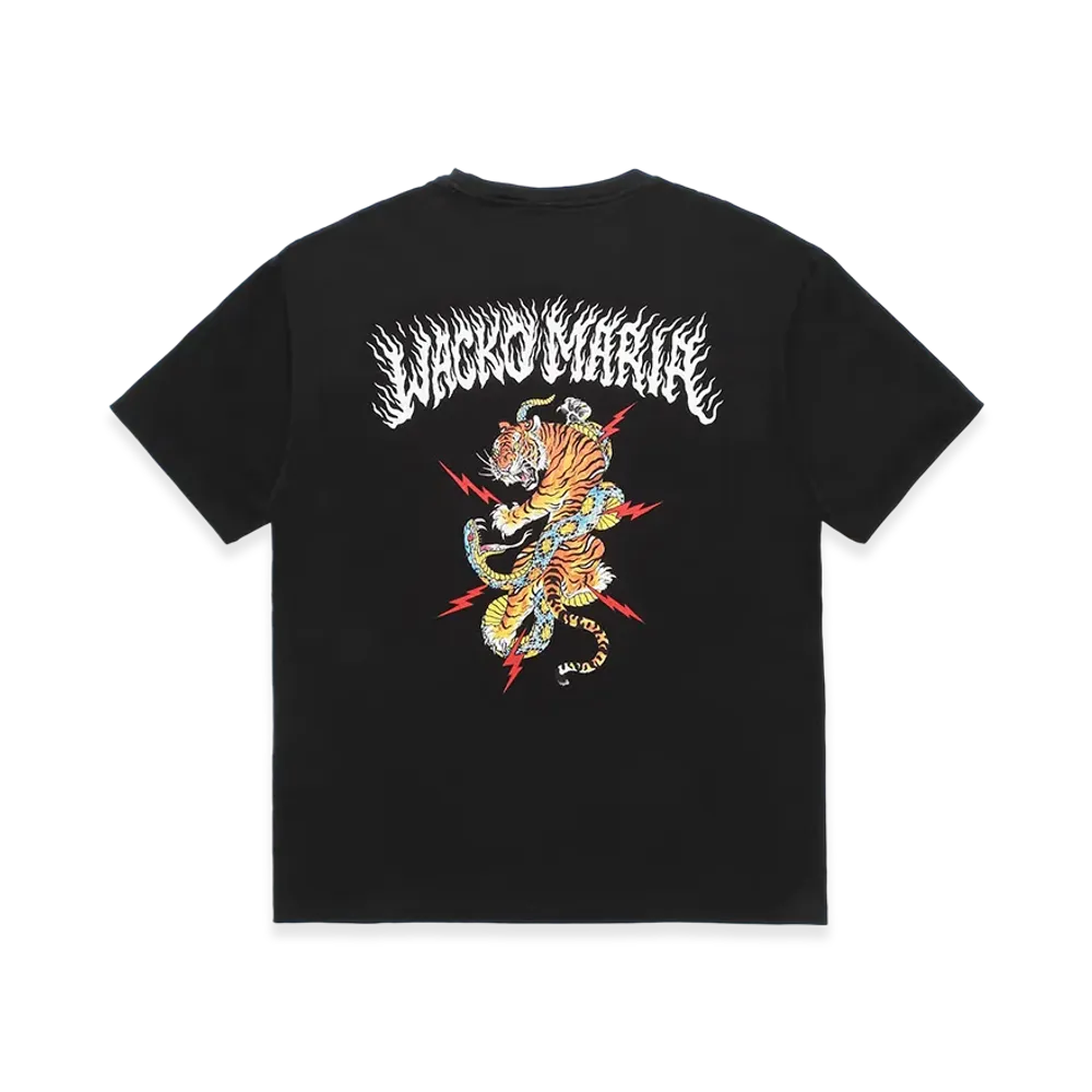 WACKO MARIA x Tim Lehi / Washed WACKO MARIA Heavy Weight T-Shirt "Black"