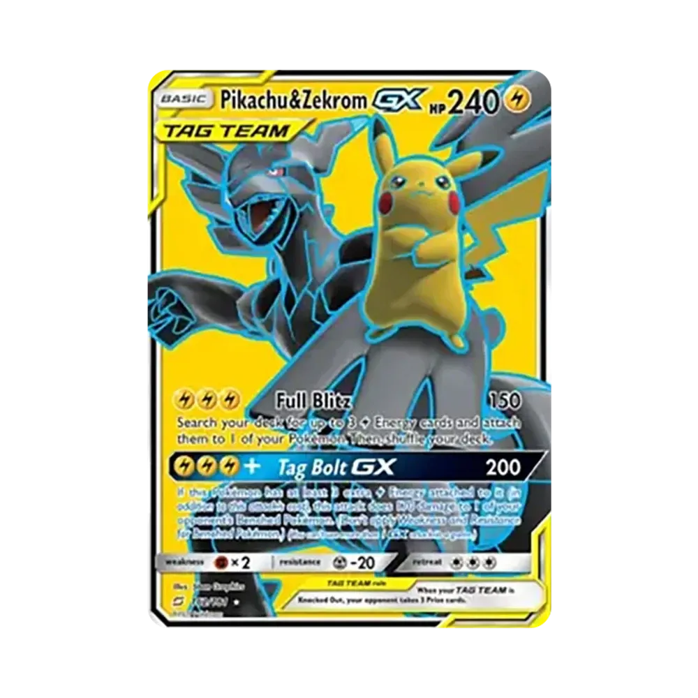 ピカチュウ&ゼクロムGX SR[SM9 100/095](拡張パック「タッグボルト