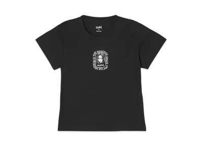 X-Girl Face Rounded Square S/S Baby Tee "Black"