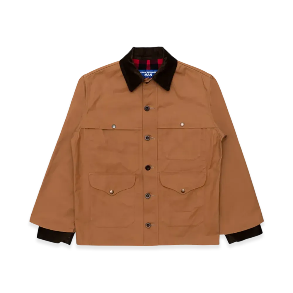 JUNYA WATANABE MAN Cotton Oxford/Cotton Flannel Check Filson W Name "Beige/Blk/Red"