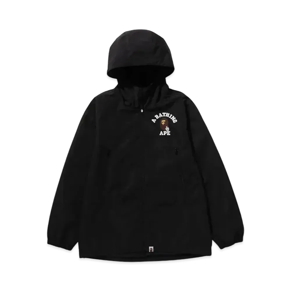 A BATHING APE Go Ape Pointer College Hoodie Jacket "Black"