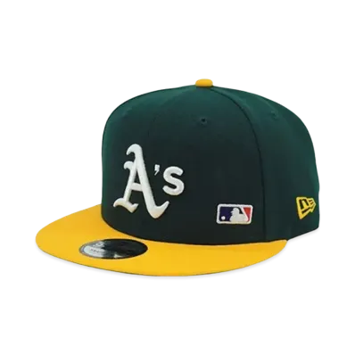 NEW ERA x THE CAP Public 2Tone 9FIFTY Oakland Athletics" Green/Yellow"
