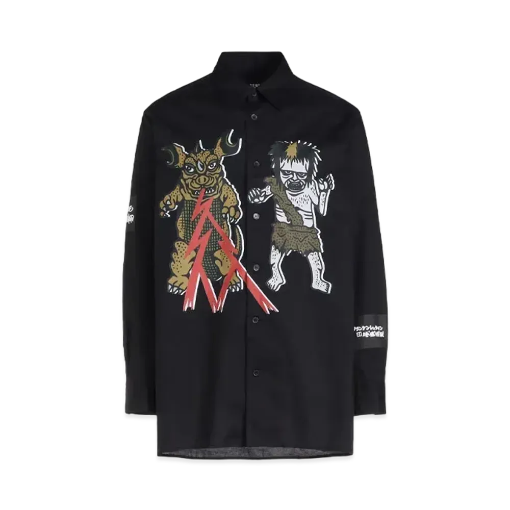 WILDSIDE Yohji Yamamoto x IZUMONSTER Graphic Shirt "Black"