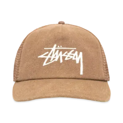 Stussy Mid Depth Big Stock Mesh Snapback "Brown"