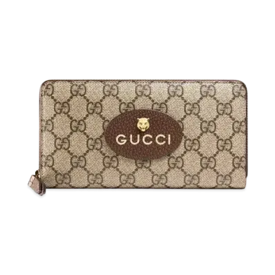 GUCCI Neo Vintage GG Supreme Zip Around Wallet