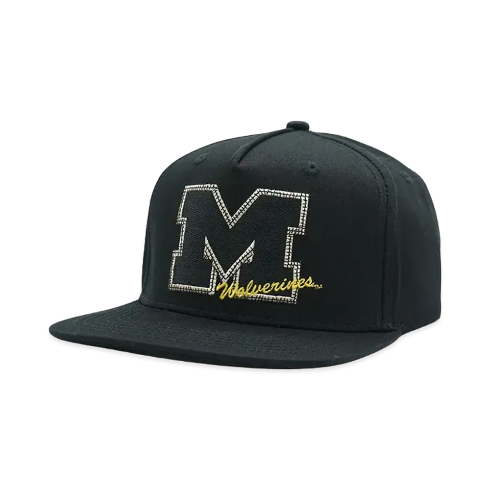 Travis Scott x M&N x University Of Michigan Hat "Black"