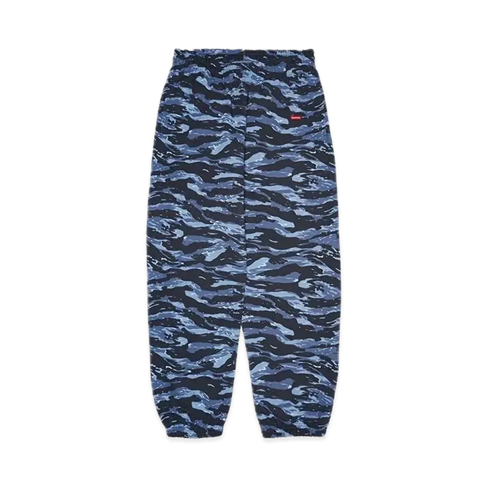 Supreme Small Box Sweatpant "Blue Tiger Camo"