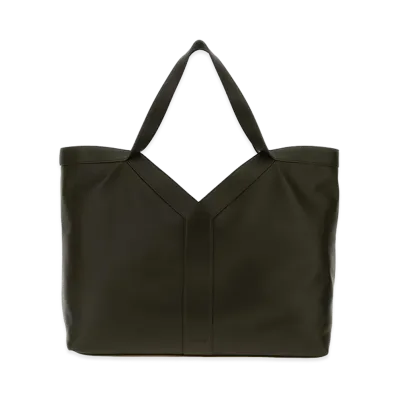 Saint Laurent Mud Leather Oversize Shopping Bag "Brown"
