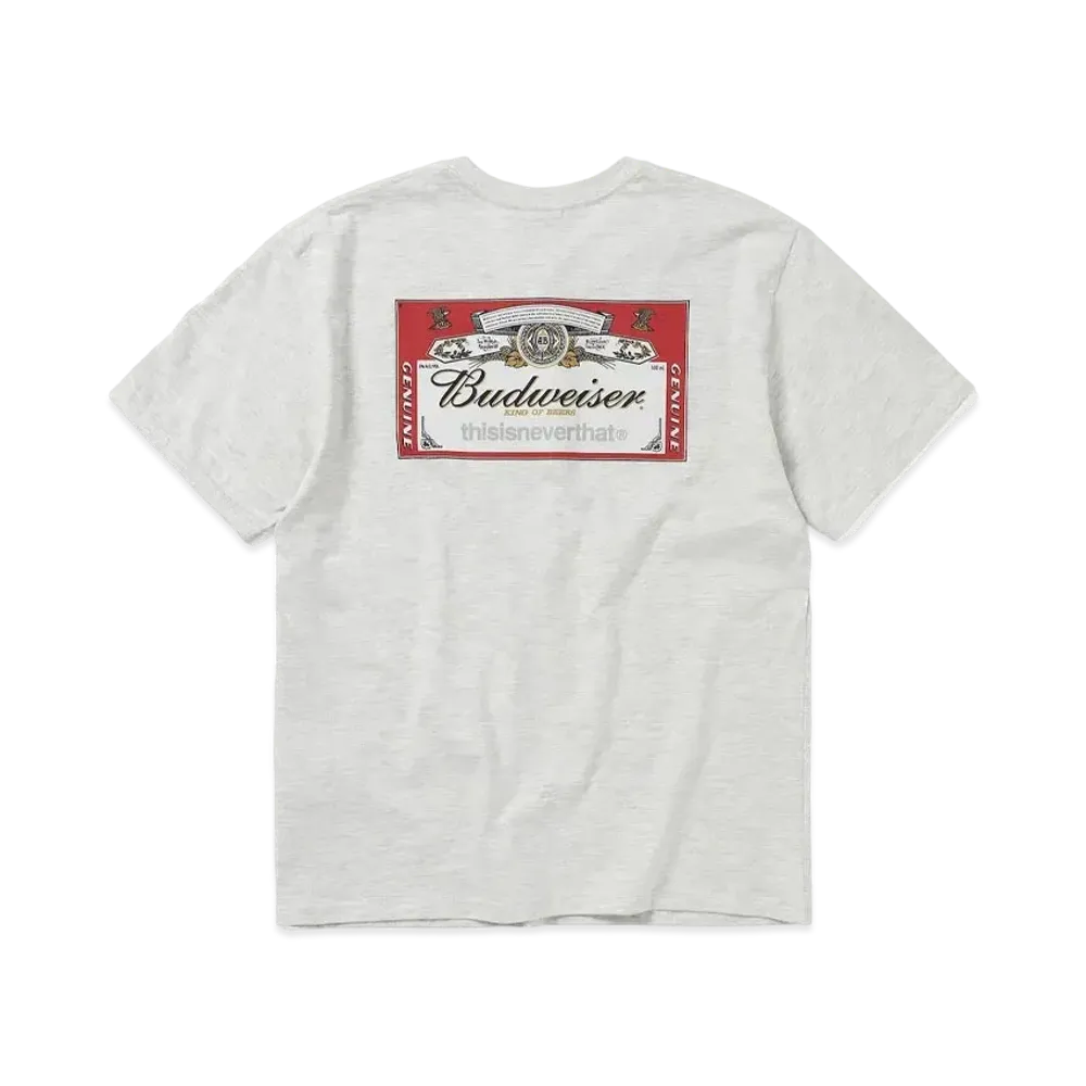 thisisneverthat x Budweiser TNT BUD Label Tee "Oatmeal"