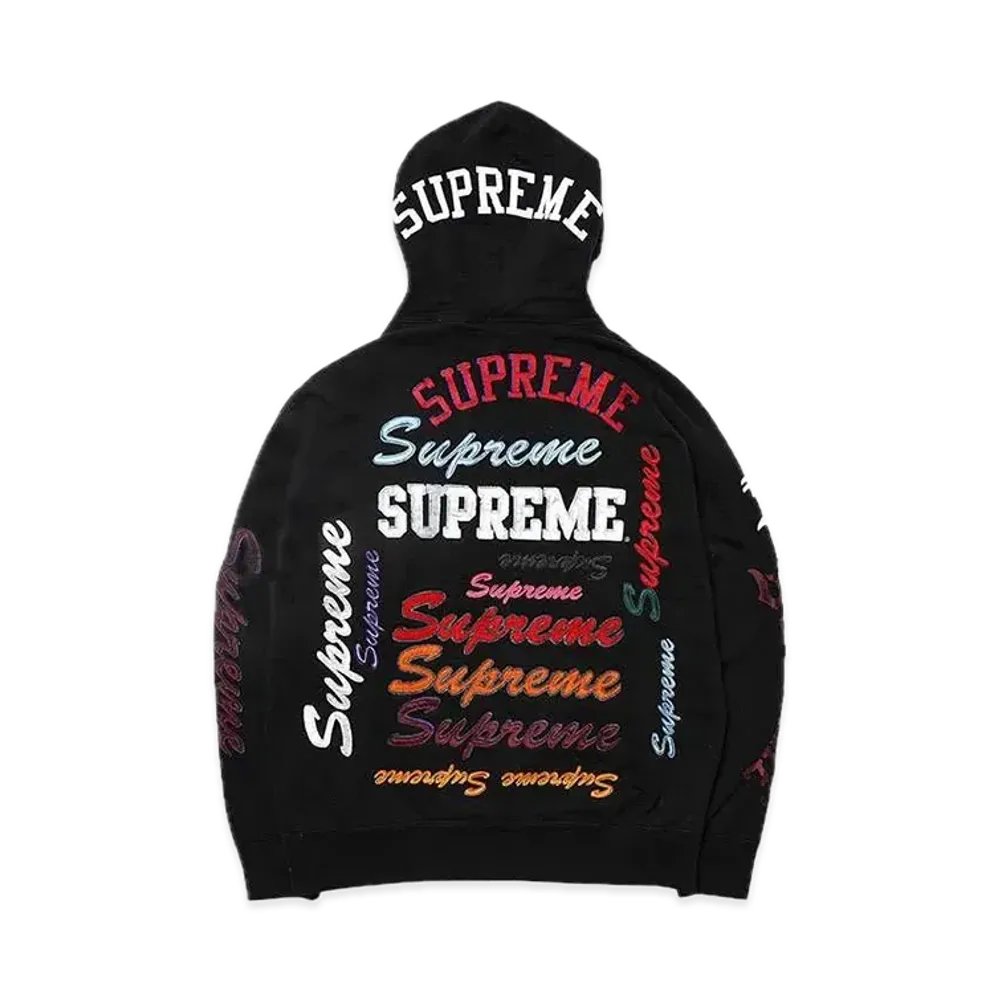 Supreme Multi Logo Hooded Sweatshirt "Black"