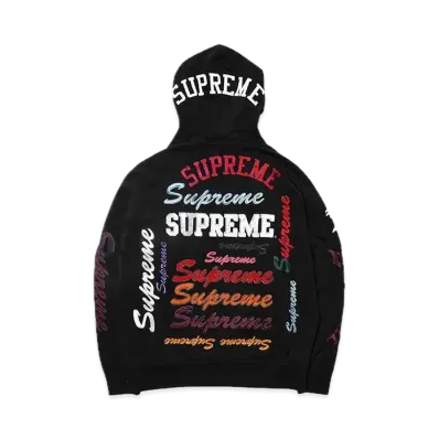 Supreme Multi Logo Hooded Sweatshirt "Black"