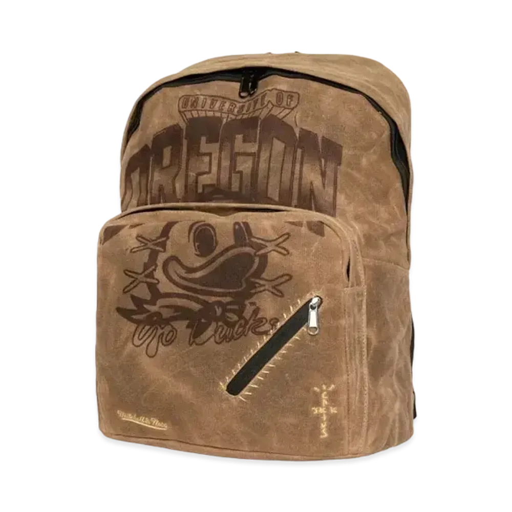 Travis Scott x M&N x University Of Oregon Backpack "Beige"