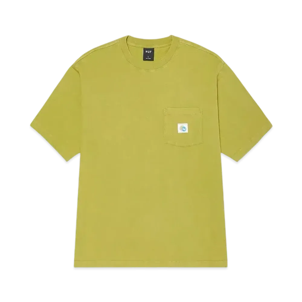 HUF Total Eclipse Knit Boxy Top "Moss"