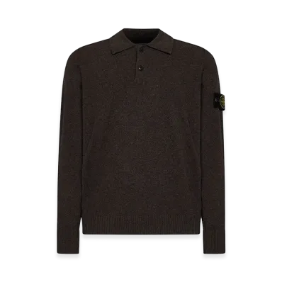 Stone Island badge Polo Shirt "Brown"