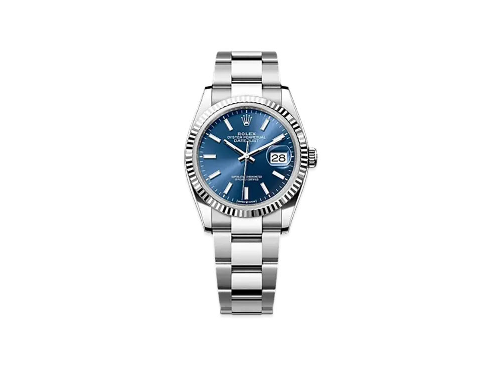 ROLEX Datejust 36 Oystersteel & Yellow Gold "Blue"