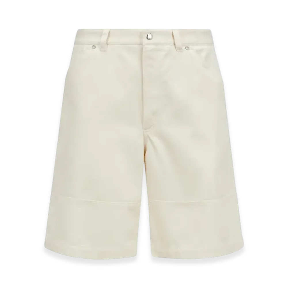 MONCLER Cotton Bermuda Shorts "White"