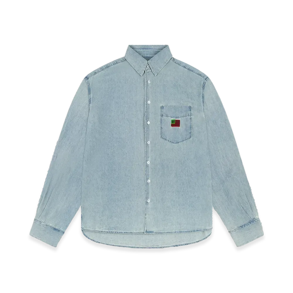 DENIM TEARS Chambray Shirt "Light Wash"