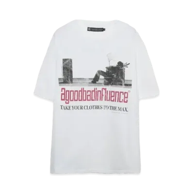 A GOOD BAD INFLUENCE TO THE MAX T-SHIRT "WHITE"