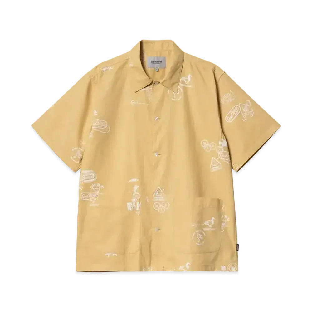 Carhartt S/S Stamp Shirt "Bourbon"