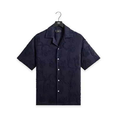 Kith Corded Floral Thompson Camp Collar Shirt "Nocturnal"
