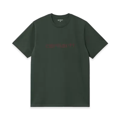 Carhartt WIP S/S Script T-Shirt "Dark Scarab/Palisander"