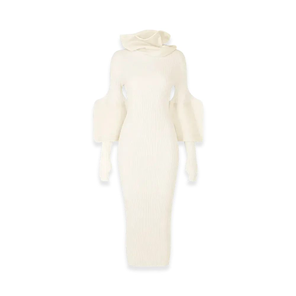 ISSEY MIYAKE Thin And Thick Knit "OffWhite"