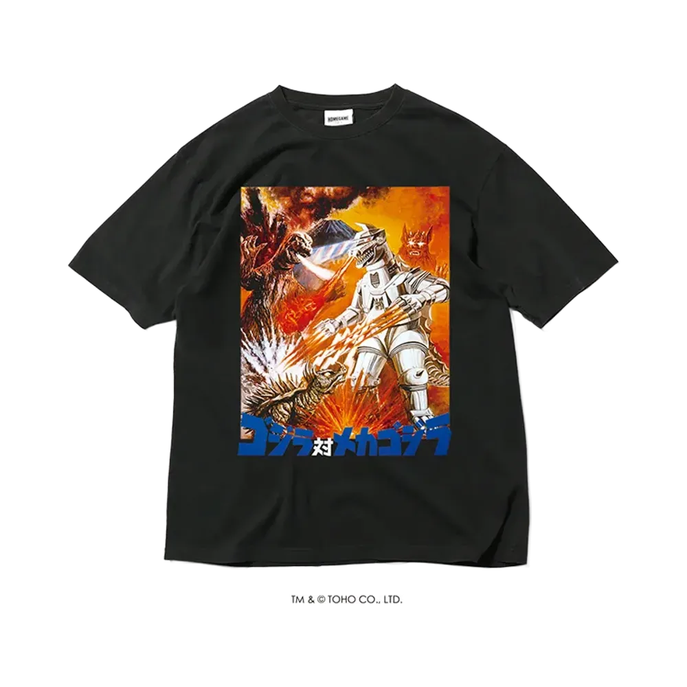 GODZILLA | HOMEGAME \ 1974 ゴジラ対メカゴジラ TEE BLACK