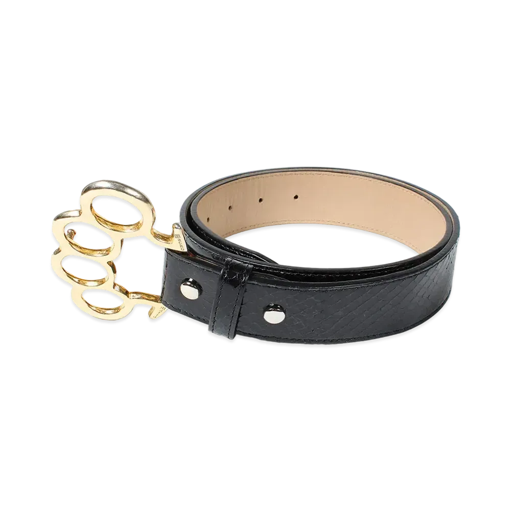 WACKO MARIA Johnny / Leather Belt "Python"