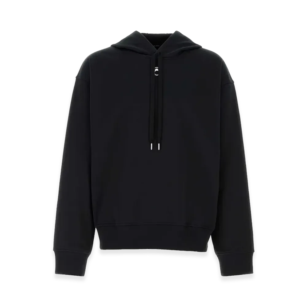 Marine Serre Cotton Sweatshirt "Black"