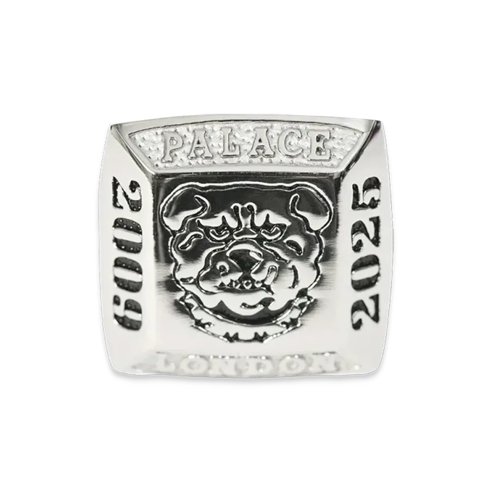 PALACE Mvp Bulldog Ring "Silver"