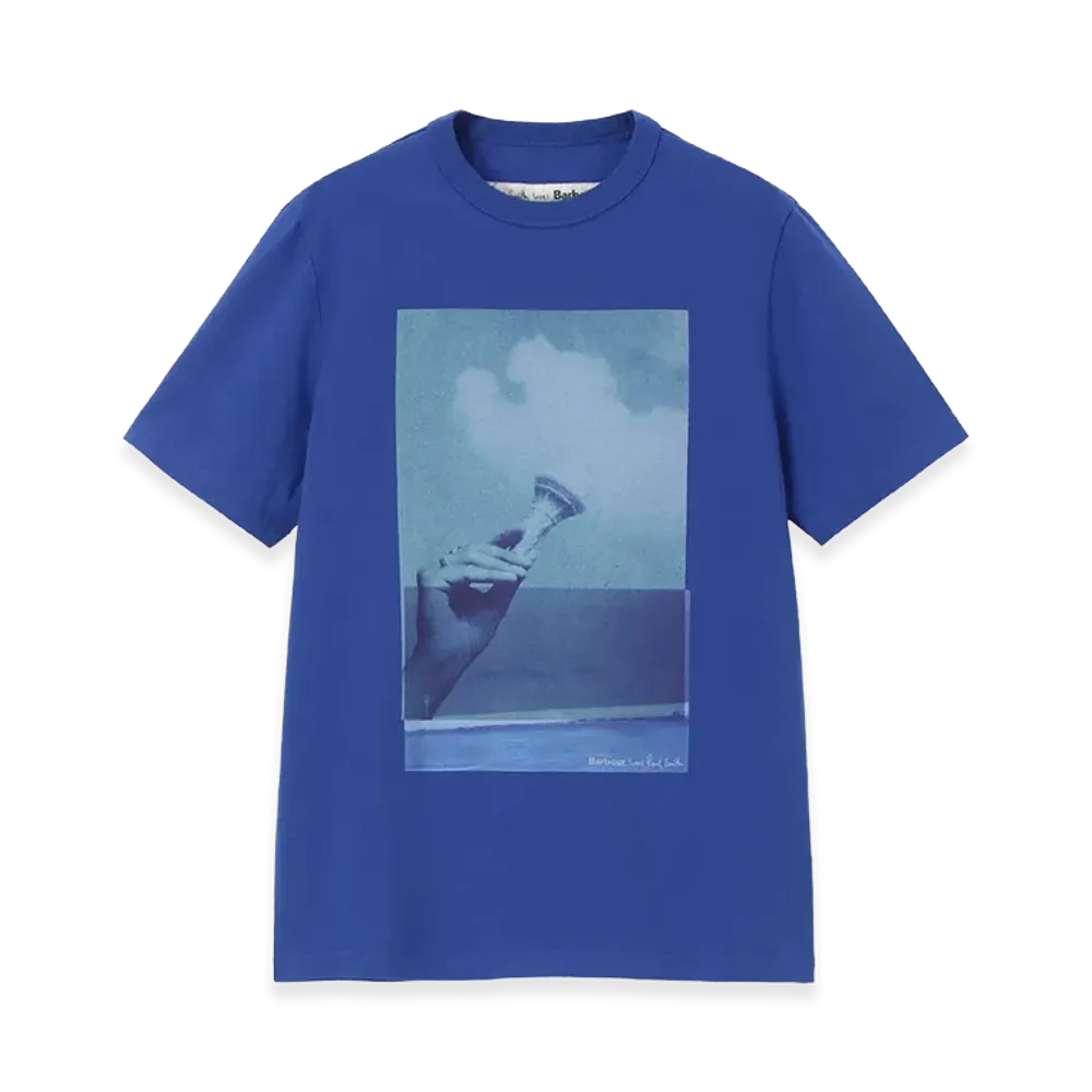 Barbour x Paul Smith Women's Scoop T-Shirt "Blue"