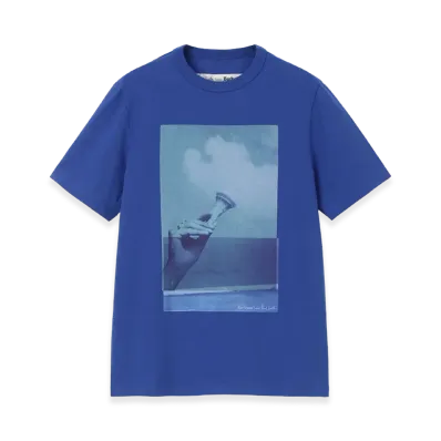 Barbour x Paul Smith Women's Scoop T-Shirt "Blue"