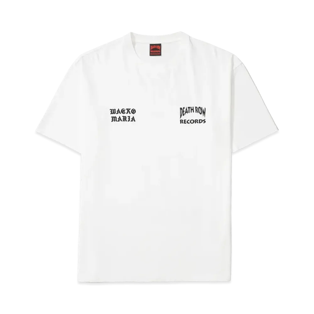 WACKO MARIA x Death Row Records Washed Heavy Weight T-Shirt "White"