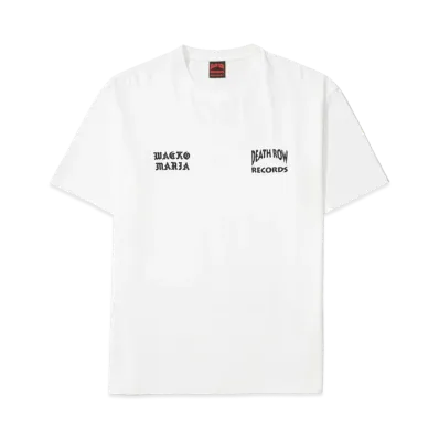 WACKO MARIA x Death Row Records Washed Heavy Weight T-Shirt "White"