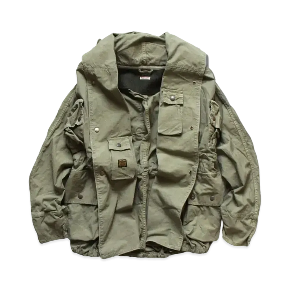 KAPITAL Ripstop Alpine Ring Coat "khaki"