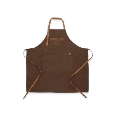 STARBUCKS STAND x BEAMS LOGO Utility Apron "Brown"