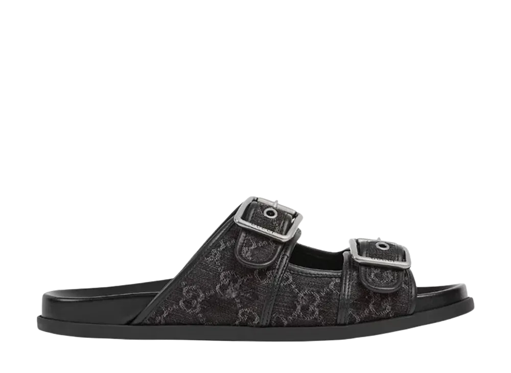 GUCCI GG Denim Slides "Black"