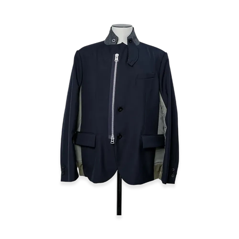 sacai Suiting Jacket "Navy/Khaki"