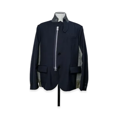 sacai Suiting Jacket "Navy/Khaki"