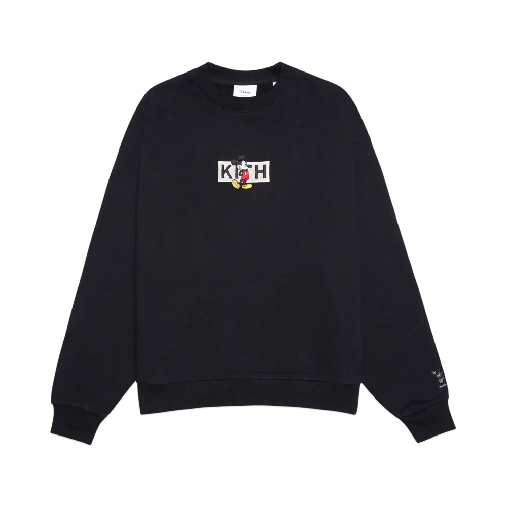 Kith x Disney Mickey & Friends Cyber Monday Mickey Classic Logo Crewneck "Black"