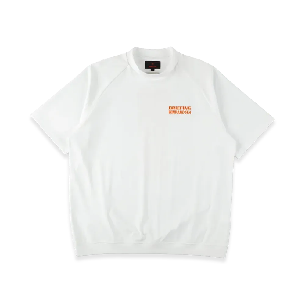 WIND AND SEA x BRIEFING GOLF Mock Neck Tee "White"