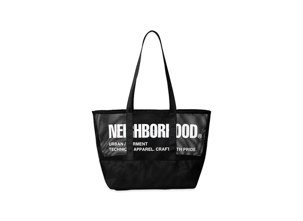 NEIGHBORHOOD Mesh Tote Bag "Black"