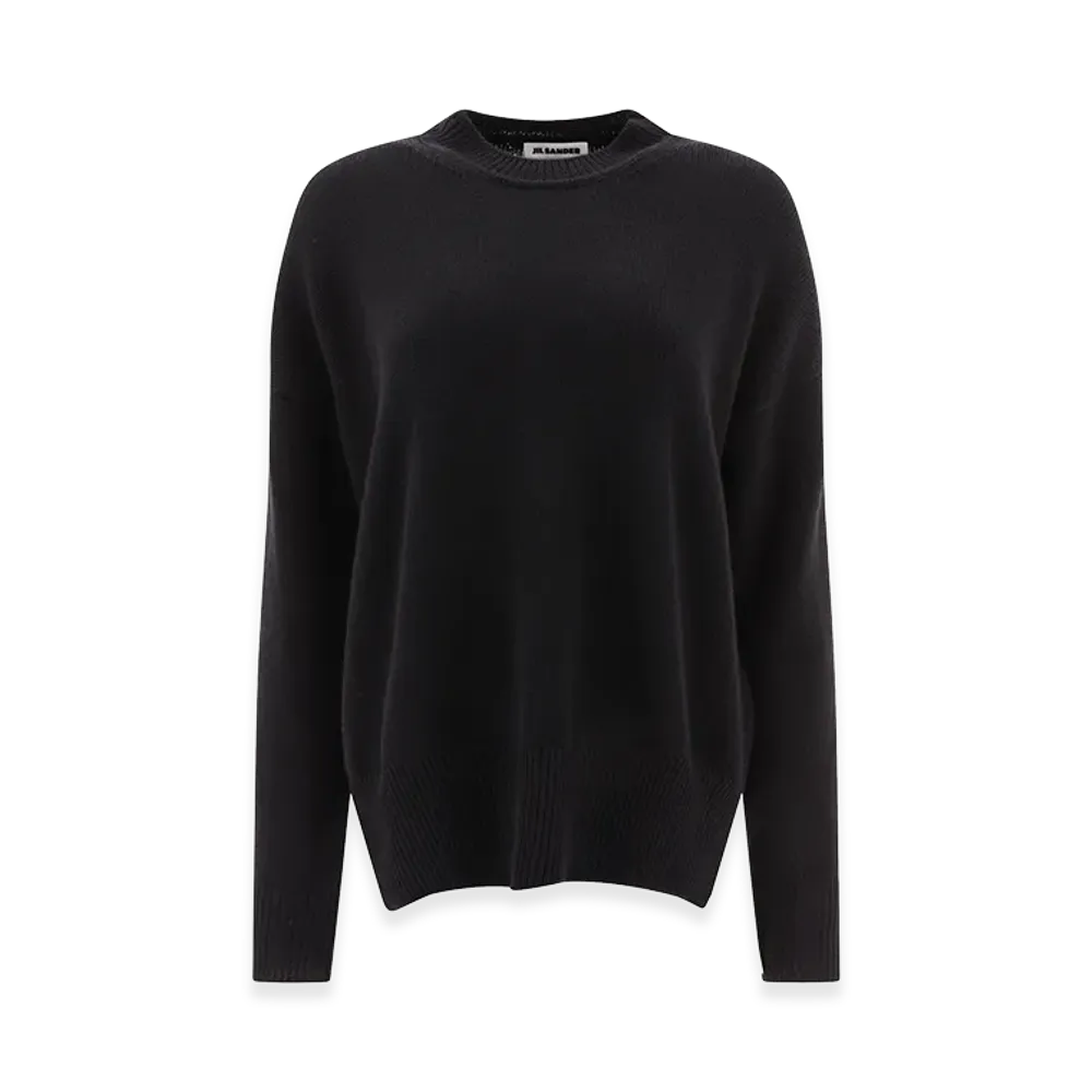 Jil Sander Women's Superfine Cashmere Sweater "Black"