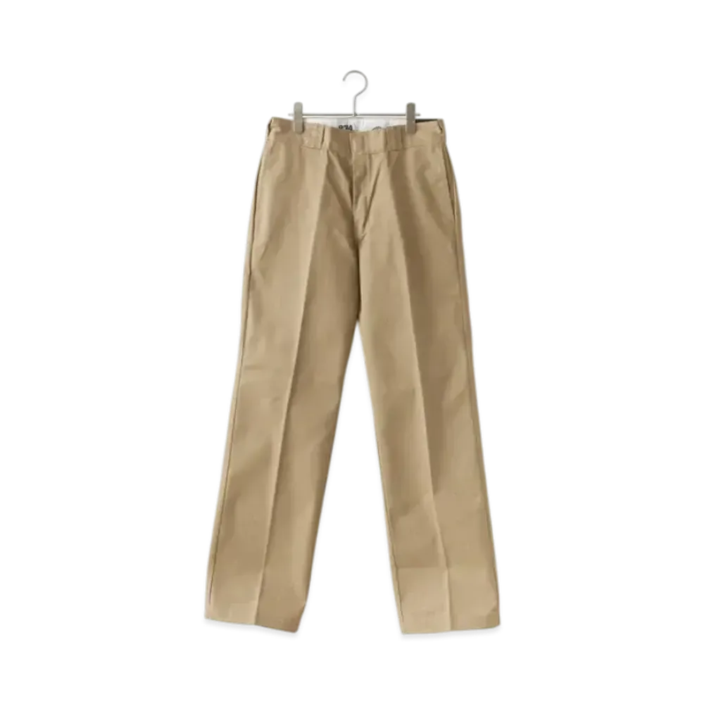 Dickies THE ORIGINAL FIT 874 TC Twill Center Press Skater Pants "Beige"