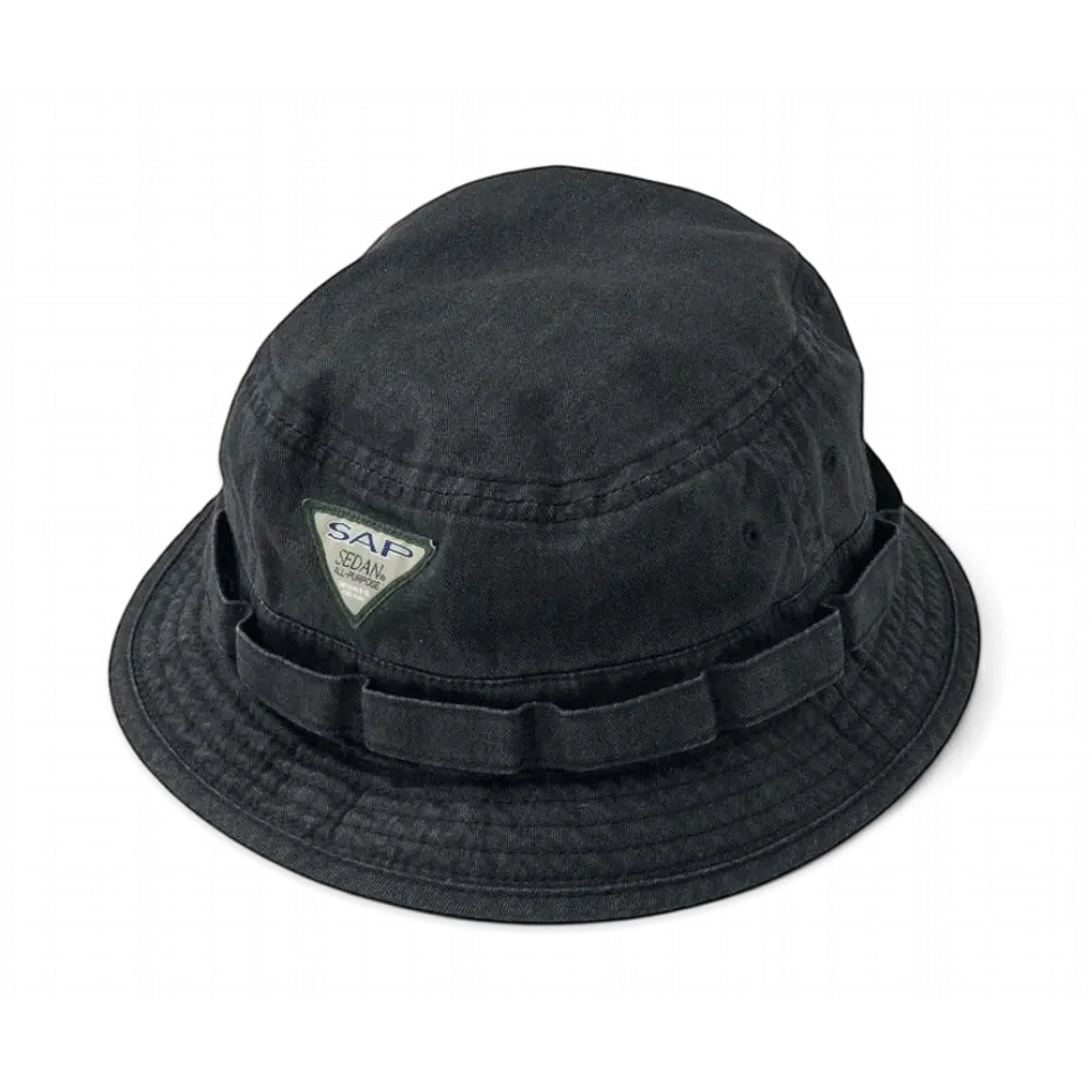 SEDAN ALL-PURPOSE Vintage Washed Boonie Hat "Black"