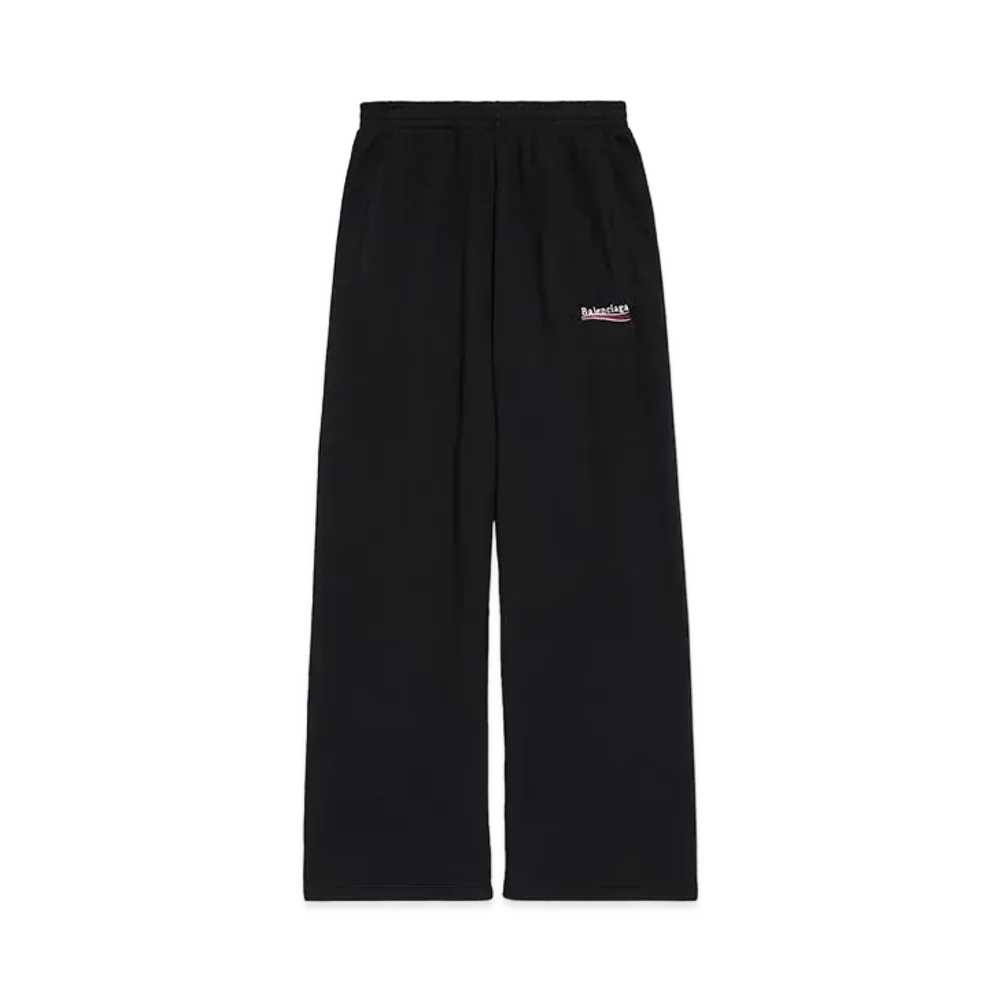 BALENCIAGA MENS Political Campaign Baggy Sweatpants "Black"