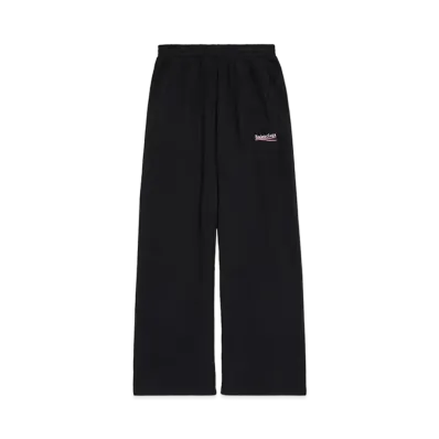 BALENCIAGA MENS Political Campaign Baggy Sweatpants "Black"
